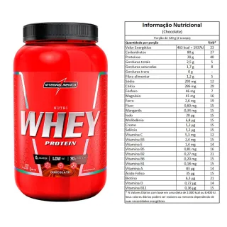 Integralmedica Whey Protein Pote 900g - Nutri - Morango