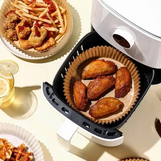 Papel redondo antiaderente descartável para Air Fryer - Forma em papel - 200 UNIDADES