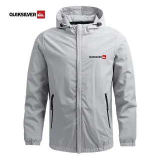 Esportiva Masculina Impermeável Quiks Hooded Windbreaker - Azul Marinho