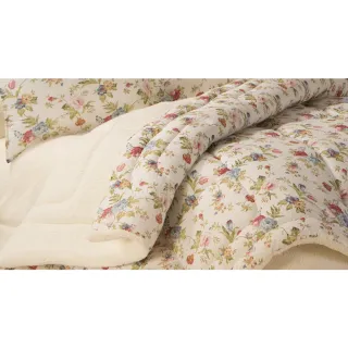 Edredom Queen Percal com Sherpa Beatriz dupla face - Único