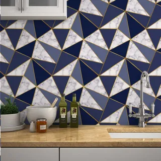 Adesivo de Parede Contact Lavável Zara Rosa Rosê Gold 50cm x 50cm - 0001