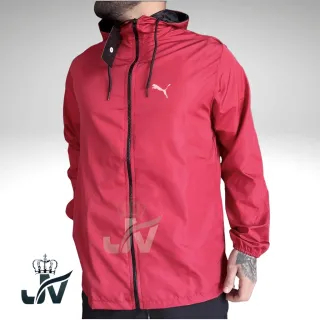 Caminhadas Masculino Corta Vento PMA - Jaqueta Ideal - Vermelho