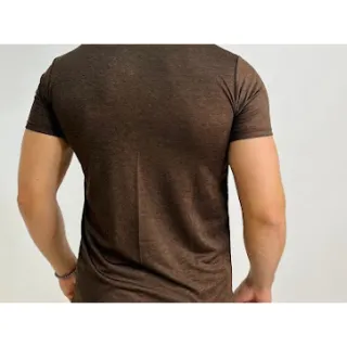 Leve Kit 3 Camisas Masculina Treino Academia - Camiseta Blusa - Marinho+Marrom+Cinza