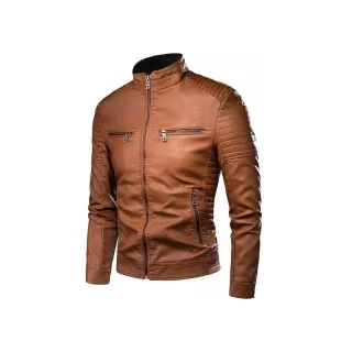 Corta Vento Jaqueta Moto Couro Grossa - Preta