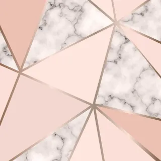 Adesivo de Parede Contact Lavável Zara Rosa Rosê Gold 50cm x 50cm - 0001