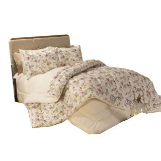 Edredom Queen Percal com Sherpa Beatriz dupla face - Único