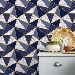 Adesivo de Parede Contact Lavável Zara Rosa Rosê Gold 50cm x 50cm - 0001