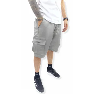 Bolsos Masculina Compton Vento Verão Bermuda Corta Cargo Cinza - Cinza