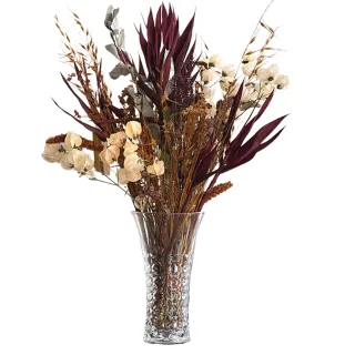 Decoração Flores Vaso de Vidro Wheaton 23 cm - geometric