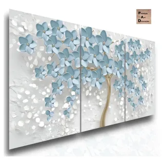 Quadro Luxo Flor De Cerejeira Sala Quarto Decorativos - Cinza