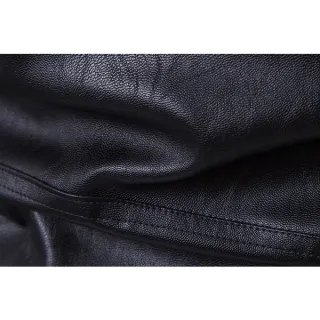 Casaco Masculino Moda Vintage Punk Couro Sintético Motocicleta Slim Fit - Preto