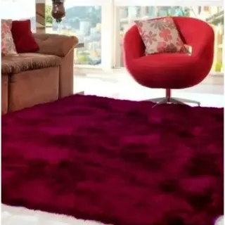 Tapete Peludo Felpudo para Quarto Sala 2,00x1,30 - Rosa