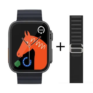 Relógio inteligente Apple Watch Ultra 8 Agenda Bluetooth Chamada Discagem - 8 Azul Ultra Claro+green alpin