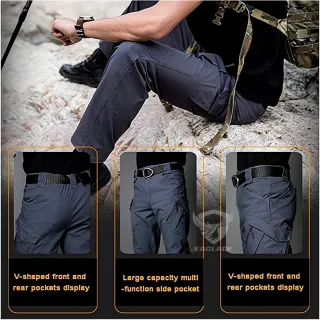 Calças militares masculinas à prova d