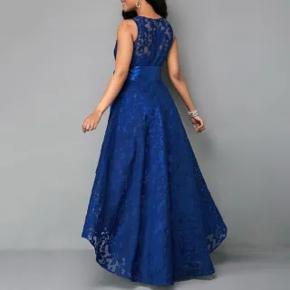 Plus Size Vestido Longo Feminino Renda Formatura/Festa Noturna/Coquetel/Casamento/Dama de Honra - XXXXL