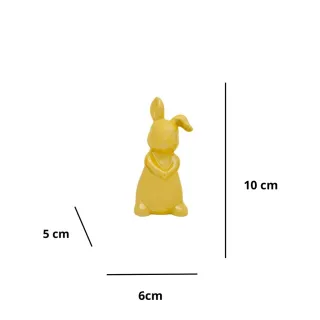 Porcelana Coelho Ornamento Estatueta Decorativo - Pequeno - Branco