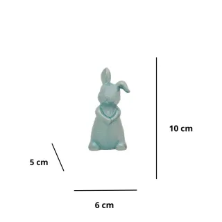 Porcelana Coelho Ornamento Estatueta Decorativo - Pequeno - Branco