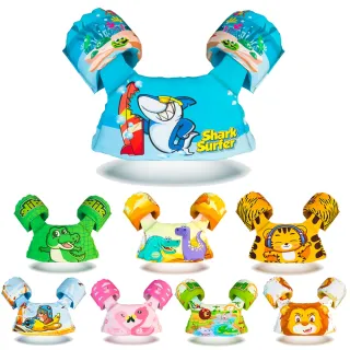 Colete Salva Vidas Infantil Boia Praia e Piscina Animais - FLAMINGO