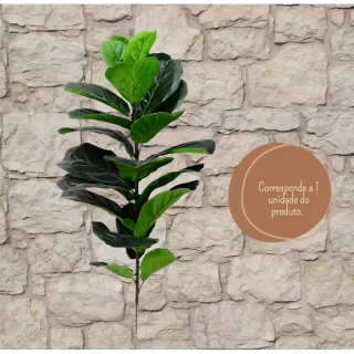 Real Toque Planta Artificial Fícus Lyrata - Decoração Natural - Único