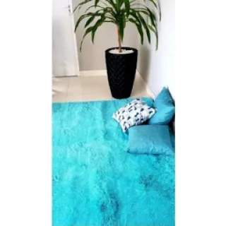 Tapete Peludo Felpudo para Quarto Sala 2,00x1,30 - Rosa