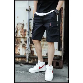 Bermudas Cargo Masculinas 2023 - Verão Hip Hop Streetwear - Cinza