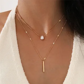 Colar Conjunto Zircônio Coração Estrela Charme Mulheres - Estilo 19