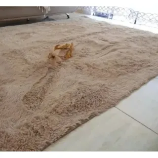 Tapete Peludo Felpudo 2,00 x 1,50 Para Sala e Quarto - Branco