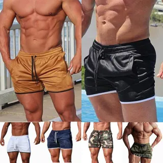 Shorts Masculinos para Fitness - Curto - Dia dos Pais - Preto