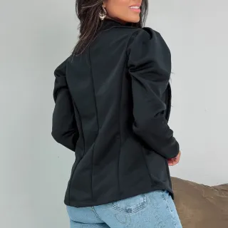 Casaquinho Social Feminino Blazer Aberto - P M G GG - Vermelho