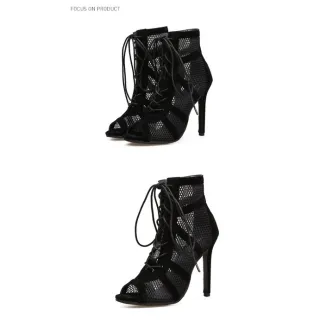 Sandálias de Dança Mulheres Eilyken - Moda Sexy, Conforto e Alta Qualidade - Preto 11CM