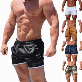 Shorts Masculinos para Fitness - Curto - Dia dos Pais - Preto