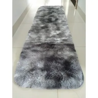 Passadeira Felpuda/Peluda Para Corredor ou Cozinha - 2,00 x 0,60 - Bordô