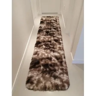 Peludo Passadeira Quarto Cozinha 1,00 x 0,55 - Tabaco Liso