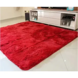 Tapete Anti Derrapante Colorido Macio para Sala e Quarto - Felpudo Peludo 1,00x1,40 - Rosê Liso