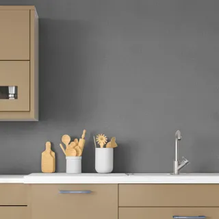 Revestimento Texturizado Lavável Adesivo Casca Cinza Escuro - Único