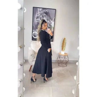 Bolsos Longuete Saia Linho Tecido em com - Vermelho