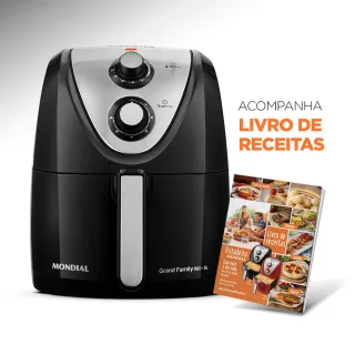 Air Fryer Grand Family Inox 5L 1900W - Fritadeira elétrica sem óleo - 110V