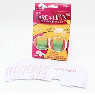 Bare lifts: Sutiã adesivo invisível 10 pçs, levanta peito e soutien - INCOLOR
