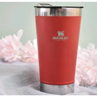 Caneca Inox Beer Cup com Tampa e Abridor - Copo Térmico de 473ml para Cerveja e Café - Amarelo