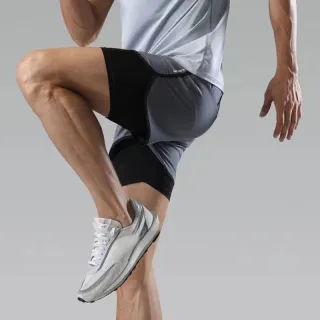 Calças Esportivas de Dupla Camada de Secagem Rápida para Treinamento Fitness - Marathon Sports Shorts - Preto