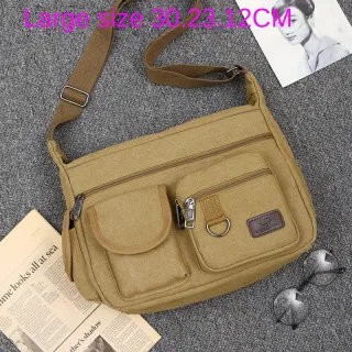 Mochila Esportiva de Ombro Transversal Unisex Versão Coreana - Preto