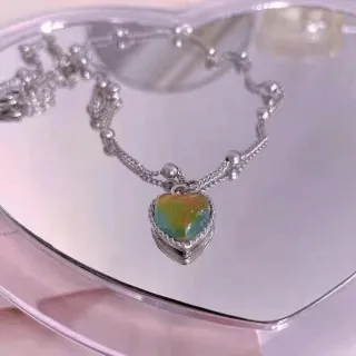 Pingente Colar de Amor com Mudança de Cor - Jóias Femininas - Padrão