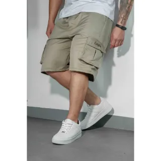 Masculina Bermuda Caqui Cargo Compton Corta Vento 5 Bolsos - Caqui