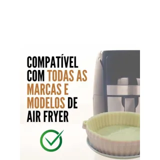 Formas Assadeira Flexíveis para Air Fryer - Kit com 3 unidades - Único