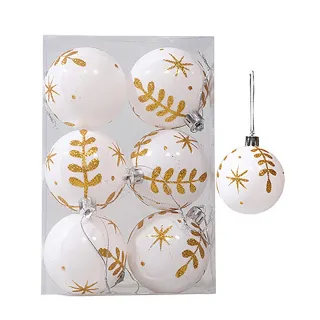Conjunto de Ornamentos para Festa em Casa - 42pcs Bolas Grandes de Natal Multicor - E2#24PCS 6CM