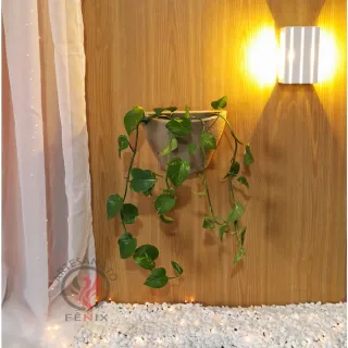 Vaso Decorativo de Parede para Plantas - Tam P - Bege