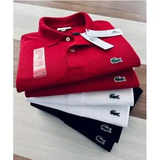 Polo LACOSTE Piquet - Camisa Masculina de Alta Qualidade em Promoção - Azul