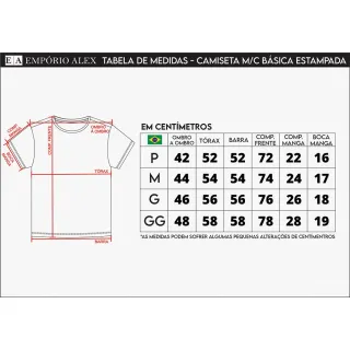 Camiseta Masculina Manga Curta Branca Reino Unido Gola Redonda - Branco