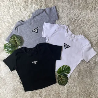 Blusa Cropeed Feminina Ribana Moda Gringa Blusinha Curta