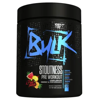 Bulk Nutrition Pre Workout Stoutness 300g (Pré Treino) - Maçã verde